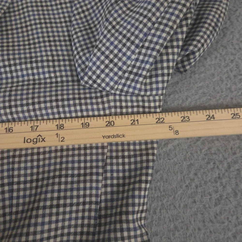 Hardwick Blazer Mens 40 Short Multi Check 100%‎ Wool Made in USA 2 Button Coat